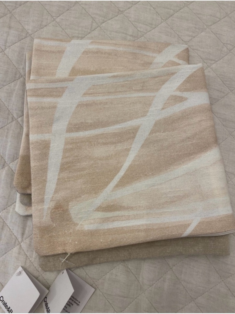 NWT Crate and Barrel Pink 20x20 Pillow Covers